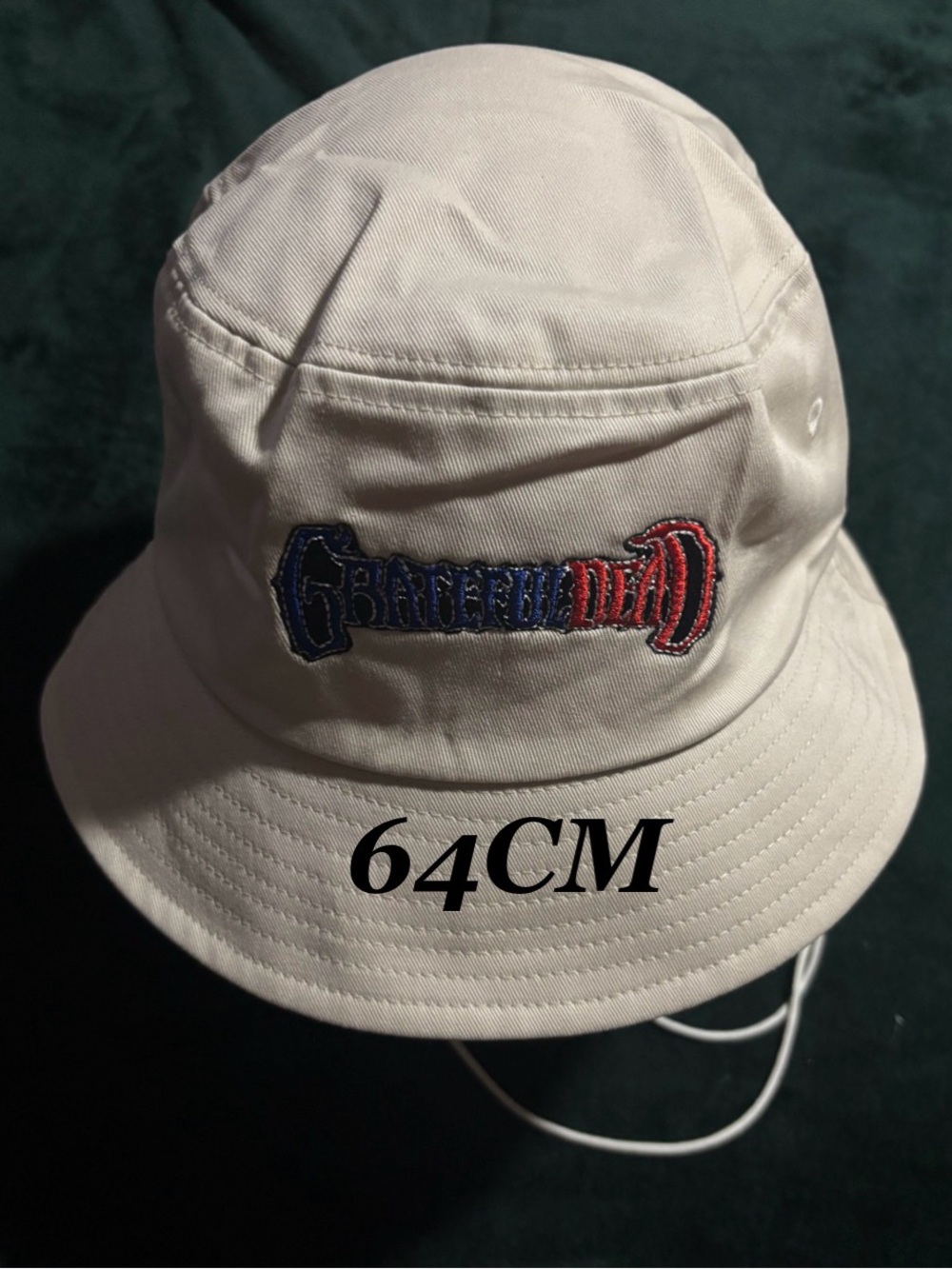 Grateful Dead Summer Beach Oversized 64CM Bucket Hat For Men/Women Fisherman Cap